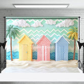 Aperturee - Aperturee Sunny Sandy Beach Summer Photography Backdrop